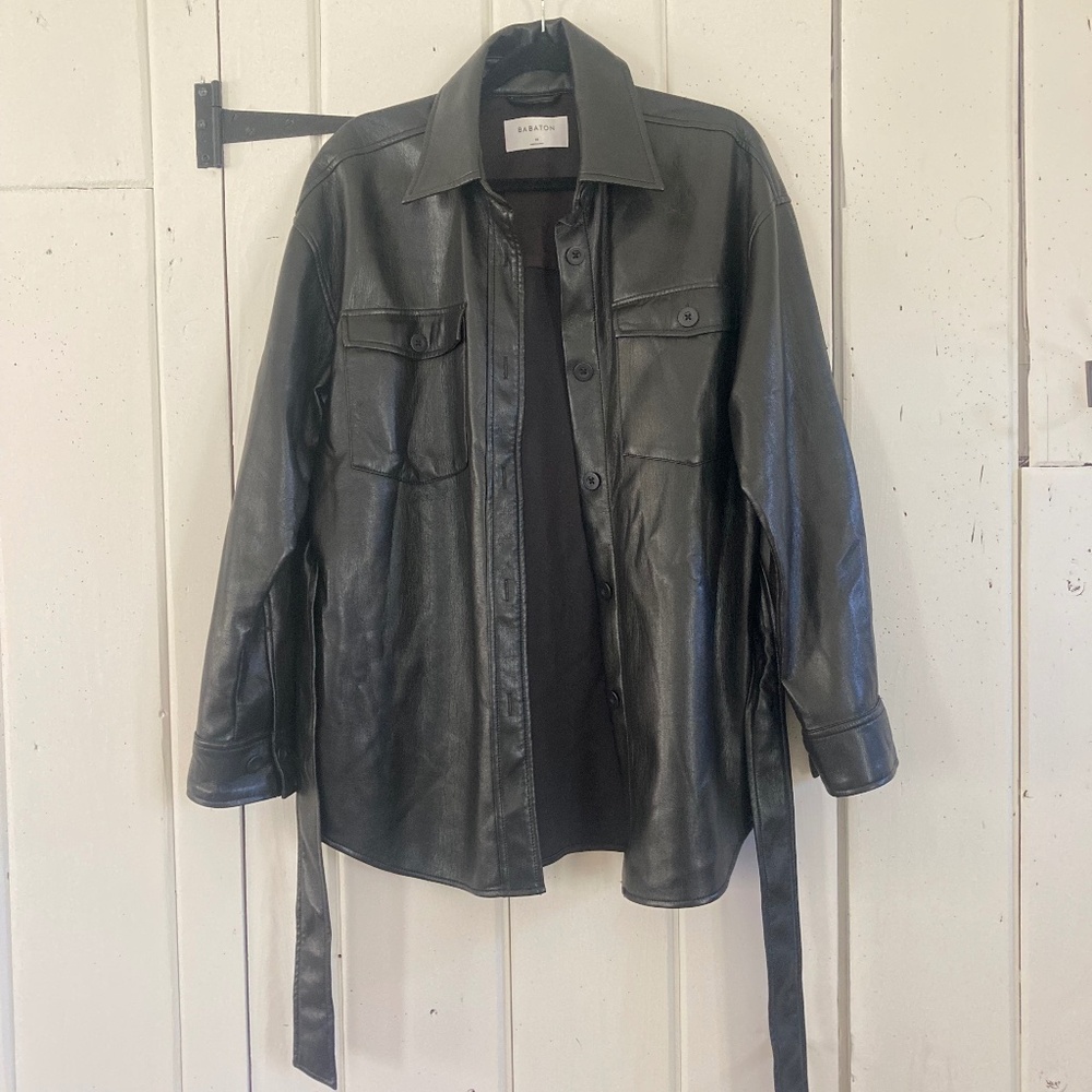Babaton Faux Leather coat